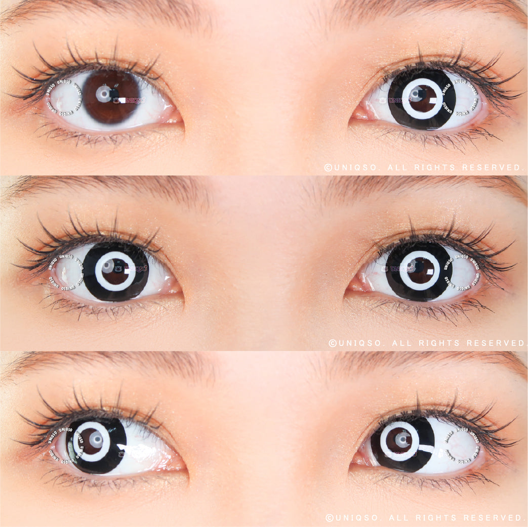 Kazzue Crazy Mono Goth (1 lens/pack)-Colored Contacts-UNIQSO UK