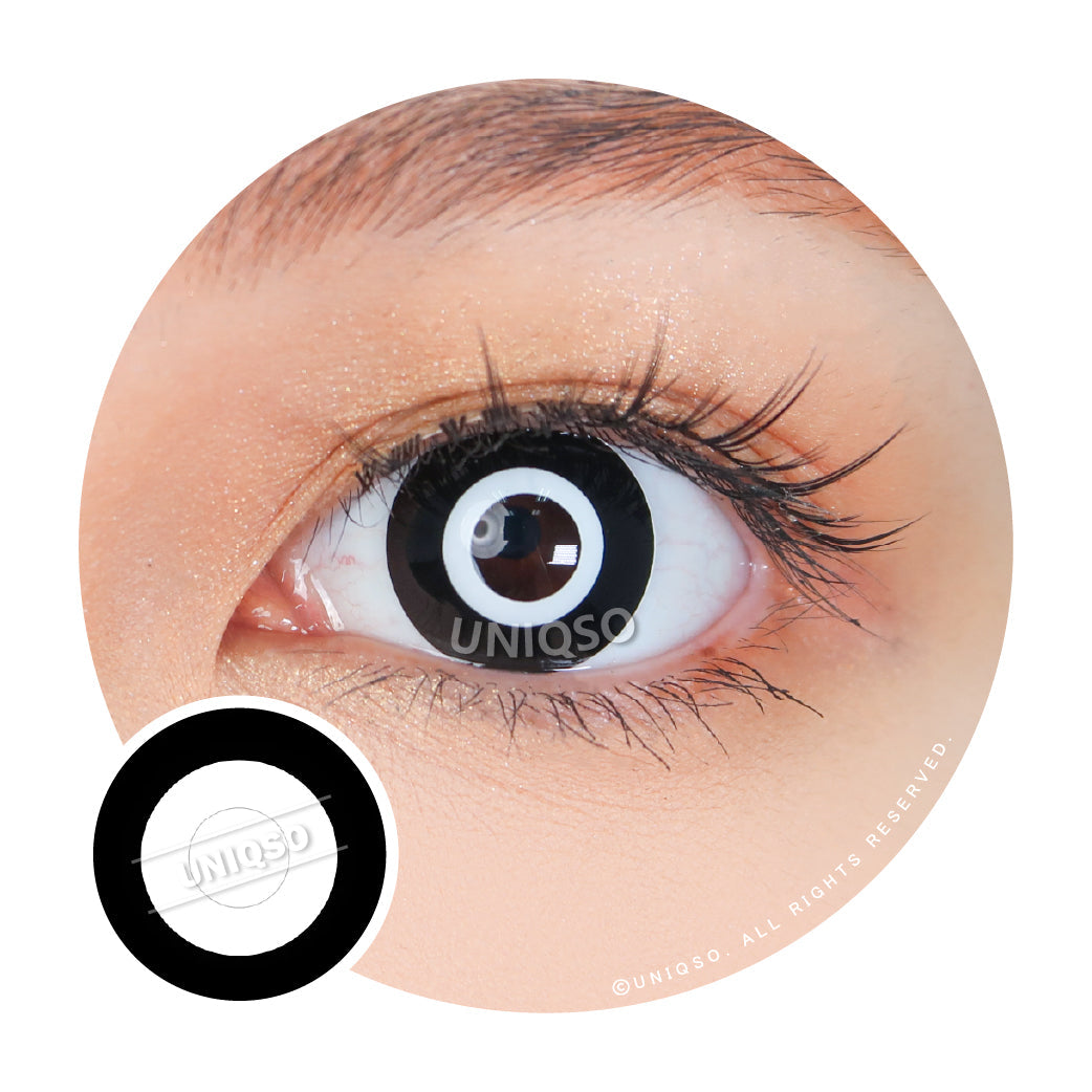 Kazzue Crazy Mono Goth (1 lens/pack)-Colored Contacts-UNIQSO UK
