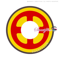 Kazzue Crazy Red Cross (1 lens/pack)-Colored Contacts-UNIQSO UK