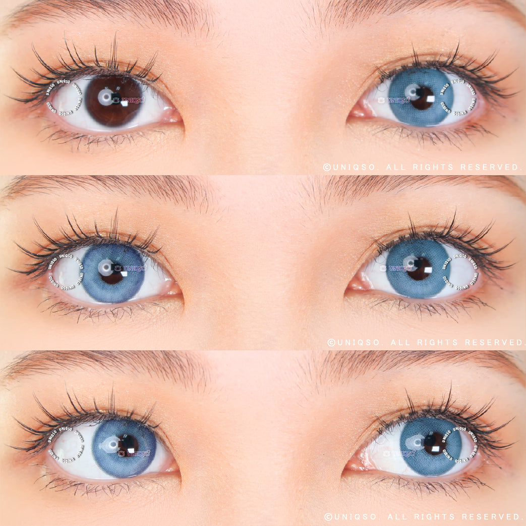 Kazzue Dark Mermaid Blue (1 lens/pack)-Colored Contacts-UNIQSO UK