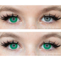 Kazzue Intense Pop Green colored contacts