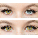 Kazzue Intense Pop Yellow colored contacts
