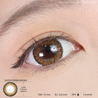 Kazzue Premier Brown (1 lens/pack)-Colored Contacts-UNIQSO UK