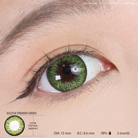 Kazzue Premier Green (1 lens/pack)-Colored Contacts-UNIQSO UK