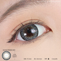Kazzue Premier Grey (1 lens/pack)-Colored Contacts-UNIQSO UK