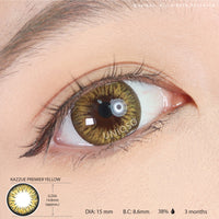 Kazzue Premier Yellow (1 lens/pack)-Colored Contacts-UNIQSO UK