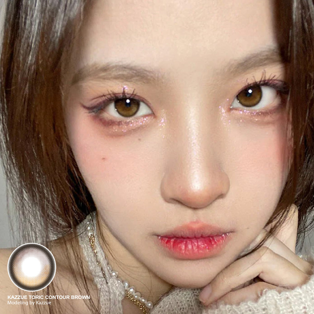 Kazzue Toric Contour Brown (1 lens/pack)-Colored Contacts-UNIQSO UK