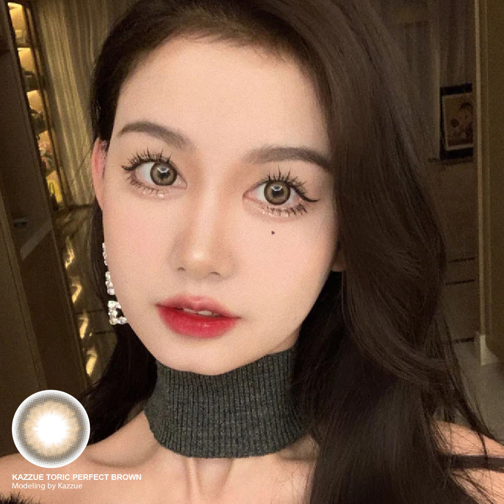 Kazzue Toric Perfect Brown (1 lens/pack)-Colored Contacts-UNIQSO UK