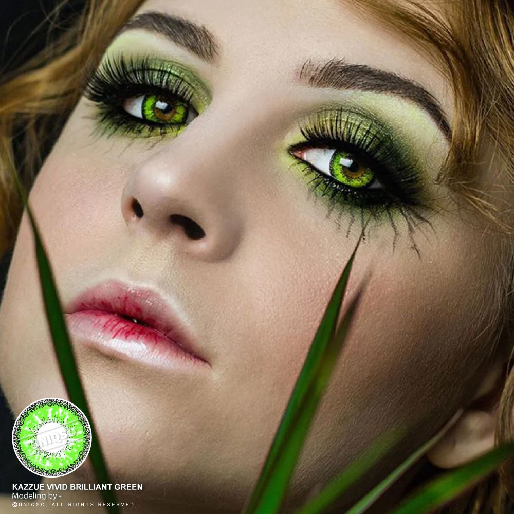Kazzue Vivid Brilliant Green (1 lens/pack)-Colored Contacts-UNIQSO UK