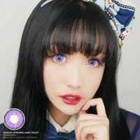 Kazzue Vivid Brilliant Violet (1 lens/pack)-Colored Contacts-UNIQSO UK
