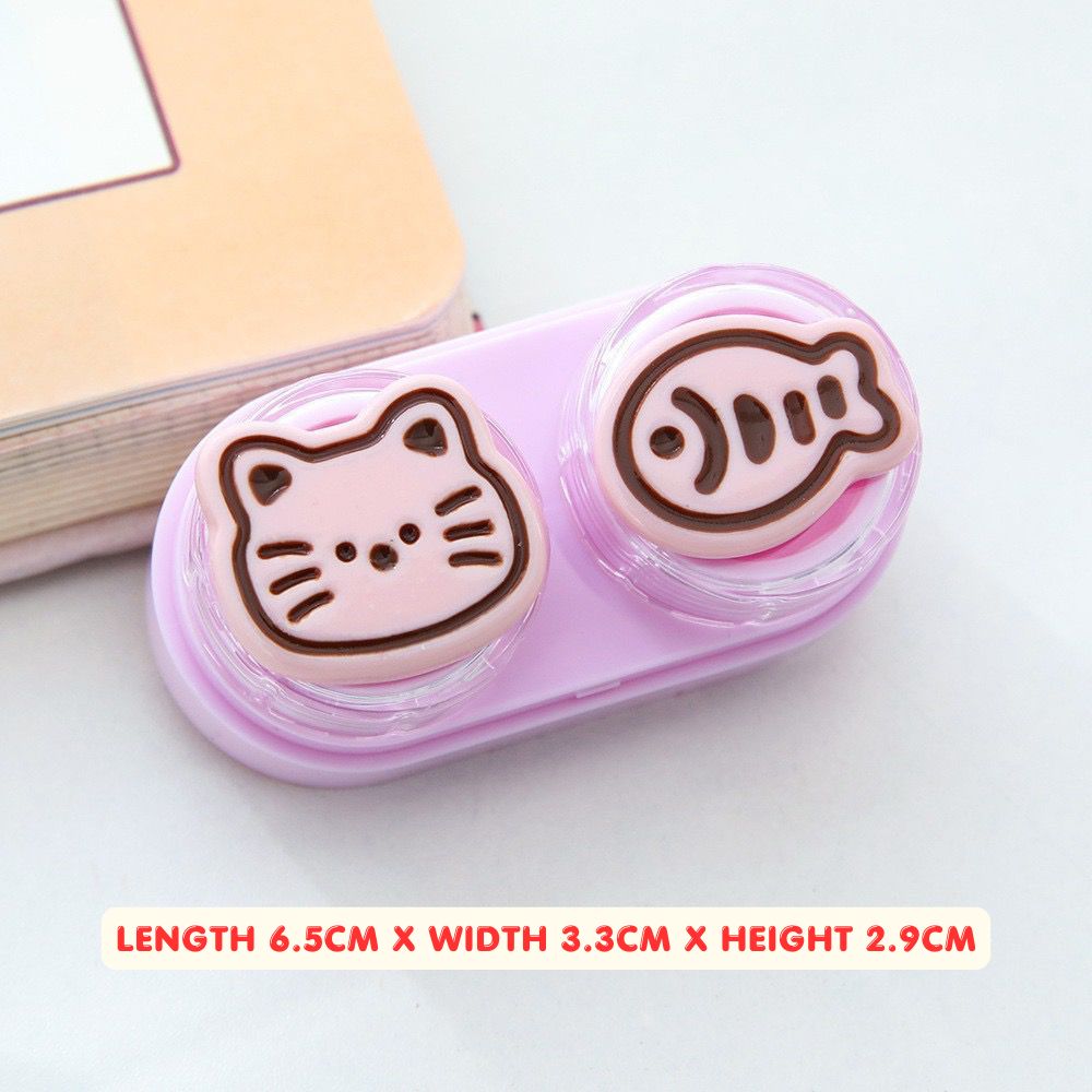 Lens Case Travel Kit - Cute Kitty-Lens Case-UNIQSO UK