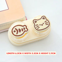 Lens Case Travel Kit - Cute Kitty-Lens Case-UNIQSO UK
