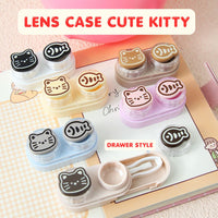 Lens Case Travel Kit - Cute Kitty-Lens Case-UNIQSO UK