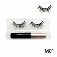 Natural Long Faux Mink Magnetic Eyelashes With Eyeliner-Magnetic Eyelash-UNIQSO UK