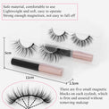 Natural Long Faux Mink Magnetic Eyelashes With Eyeliner-Magnetic Eyelash-UNIQSO UK