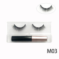 Natural Long Faux Mink Magnetic Eyelashes With Eyeliner-Magnetic Eyelash-UNIQSO UK