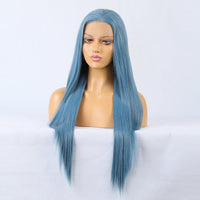 Premium Wig - Charming Victoria Long Straight Blue Hair Wigs-Lace Front Wig-UNIQSO UK
