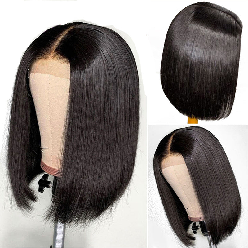 Premium Wig - Classy Chic Front Lace Middle Part Bob-Lace Front Wig-UNIQSO UK