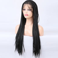 Premium Wig - Elvira Front Lace Long Braided Wigs-Lace Front Wig-UNIQSO UK