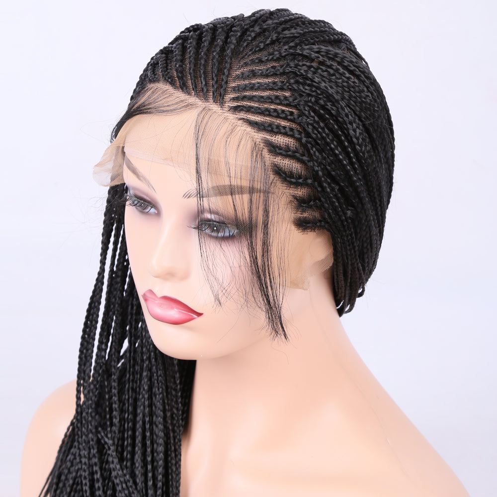 Premium Wig - Elvira Front Lace Long Braided Wigs-Lace Front Wig-UNIQSO UK