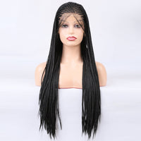 Premium Wig - Elvira Front Lace Long Braided Wigs-Lace Front Wig-UNIQSO UK