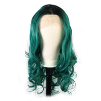 Premium Wig - Emerald Green Sleek Extra Long Lace Front Wig-Lace Front Wig-UNIQSO UK