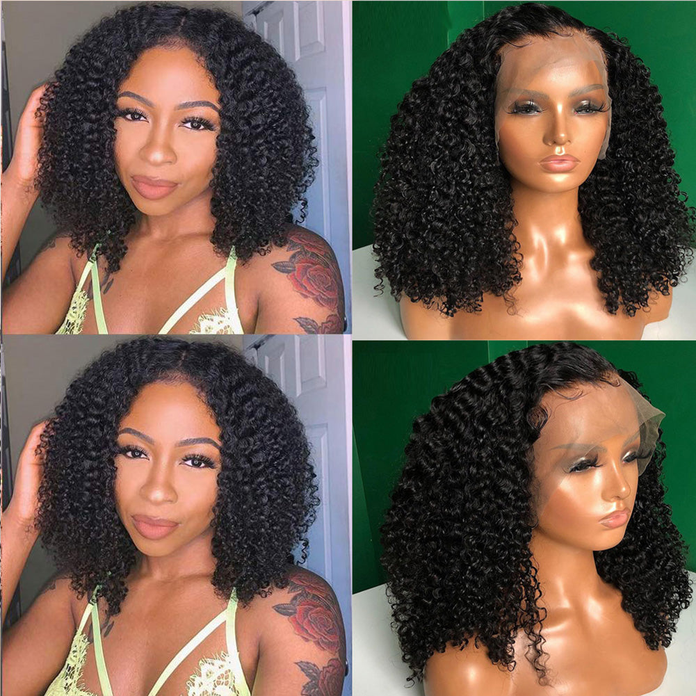 Premium Wig - Kicky Locks Small Curly Front Lace Wig-Lace Front Wig-UNIQSO UK