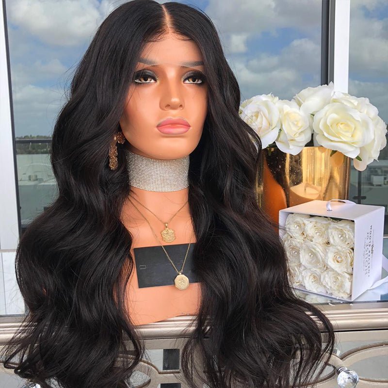 Premium Wig - Mid-Section Long Curly Big Wave Fluffy Lace Front-Lace Front Wig-UNIQSO UK