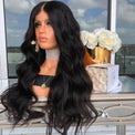 Premium Wig - Mid-Section Long Curly Big Wave Fluffy Lace Front-Lace Front Wig-UNIQSO UK
