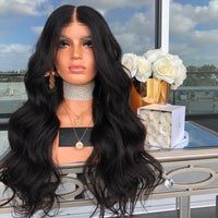 Premium Wig - Mid-Section Long Curly Big Wave Fluffy Lace Front-Lace Front Wig-UNIQSO UK