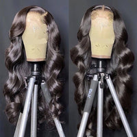 Premium Wig - Ravishing Butterfly Long Wave Black Brown Lace Front-Lace Front Wig-UNIQSO UK