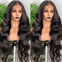 Premium Wig - Ravishing Butterfly Long Wave Black Brown Lace Front-Lace Front Wig-UNIQSO UK