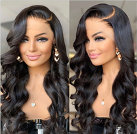 Premium Wig - Ravishing Butterfly Long Wave Black Brown Lace Front-Lace Front Wig-UNIQSO UK