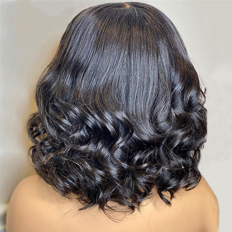 Premium Wig - Twisted Curls Short Hair Big Wave Front Lace Wig-Lace Front Wig-UNIQSO UK
