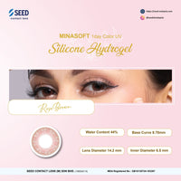 SEED Minasoft 1 day Color UV - Rose Brown-Colored Contacts-UNIQSO UK