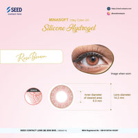SEED Minasoft 1 day Color UV - Rose Brown-Colored Contacts-UNIQSO UK