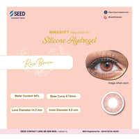 SEED Minasoft 1 day Color UV - Rose Brown-Colored Contacts-UNIQSO UK
