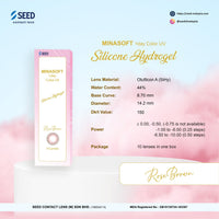 SEED Minasoft 1 day Color UV - Rose Brown-Colored Contacts-UNIQSO UK