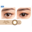 SEED Monthly Color Lens UV - Dark Brown-Colored Contacts-UNIQSO UK