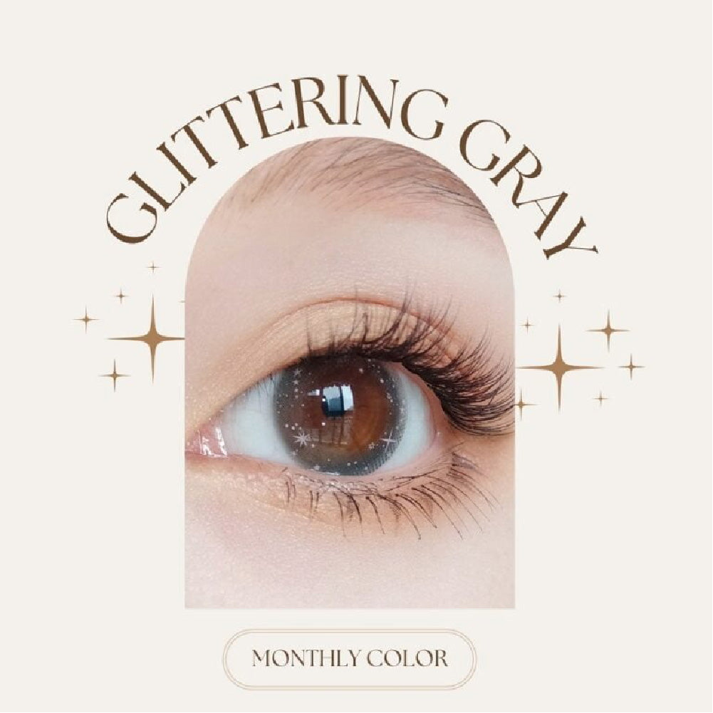 SEED Monthly Color Lens UV - Glittering Gray-Colored Contacts-UNIQSO UK