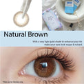 SEED Monthly Color Lens UV - Natural Bown-Colored Contacts-UNIQSO UK