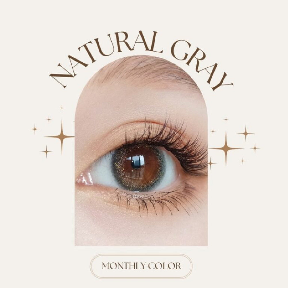 SEED Monthly Color Lens UV - Natural Gray-Colored Contacts-UNIQSO UK