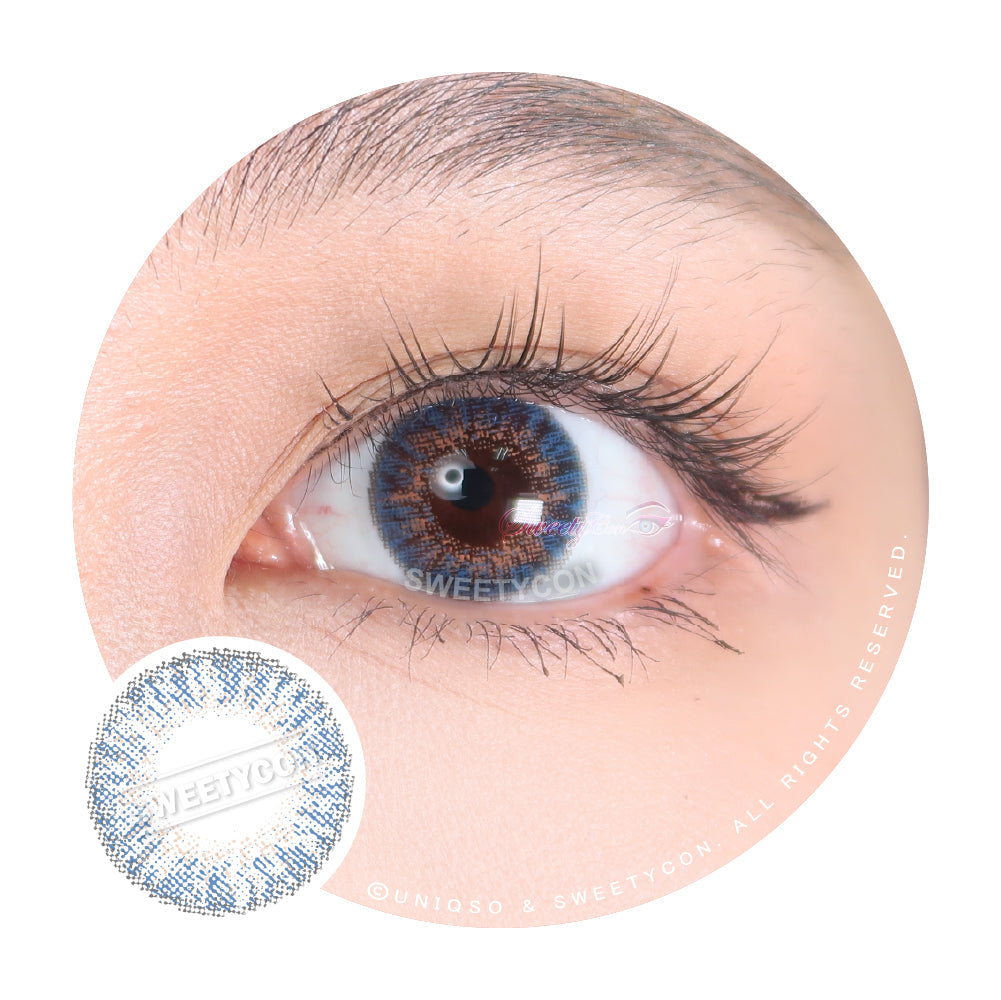 Sweety 3 Tones Blue Hazel (1 lens/pack)-Colored Contacts-UNIQSO UK