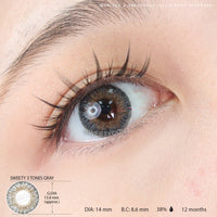 Sweety 3 Tones Gray (1 lens/pack)-Colored Contacts-UNIQSO UK