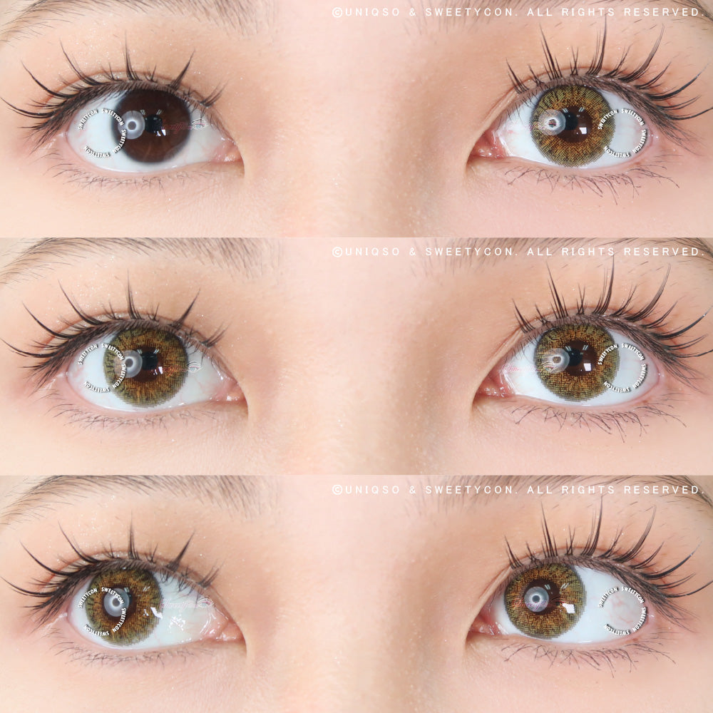 Sweety 3 Tones Hazel (1 lens/pack)-Colored Contacts-UNIQSO UK