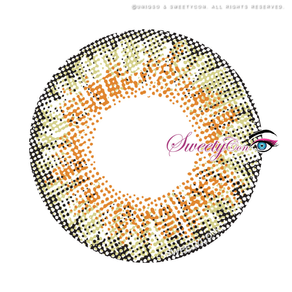 Sweety 3 Tones Hazel (1 lens/pack)-Colored Contacts-UNIQSO UK