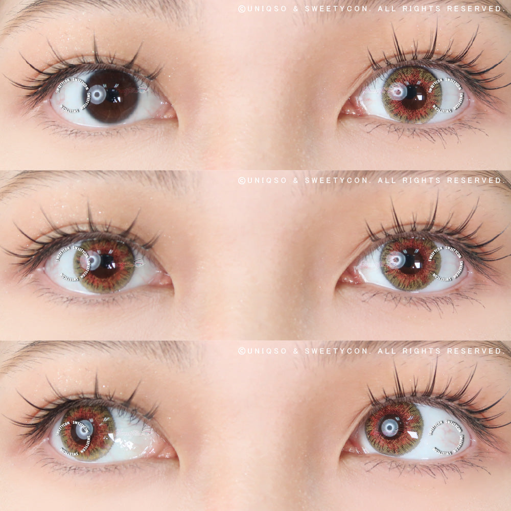 Sweety 3 Tones Honey (1 lens/pack)-Colored Contacts-UNIQSO UK