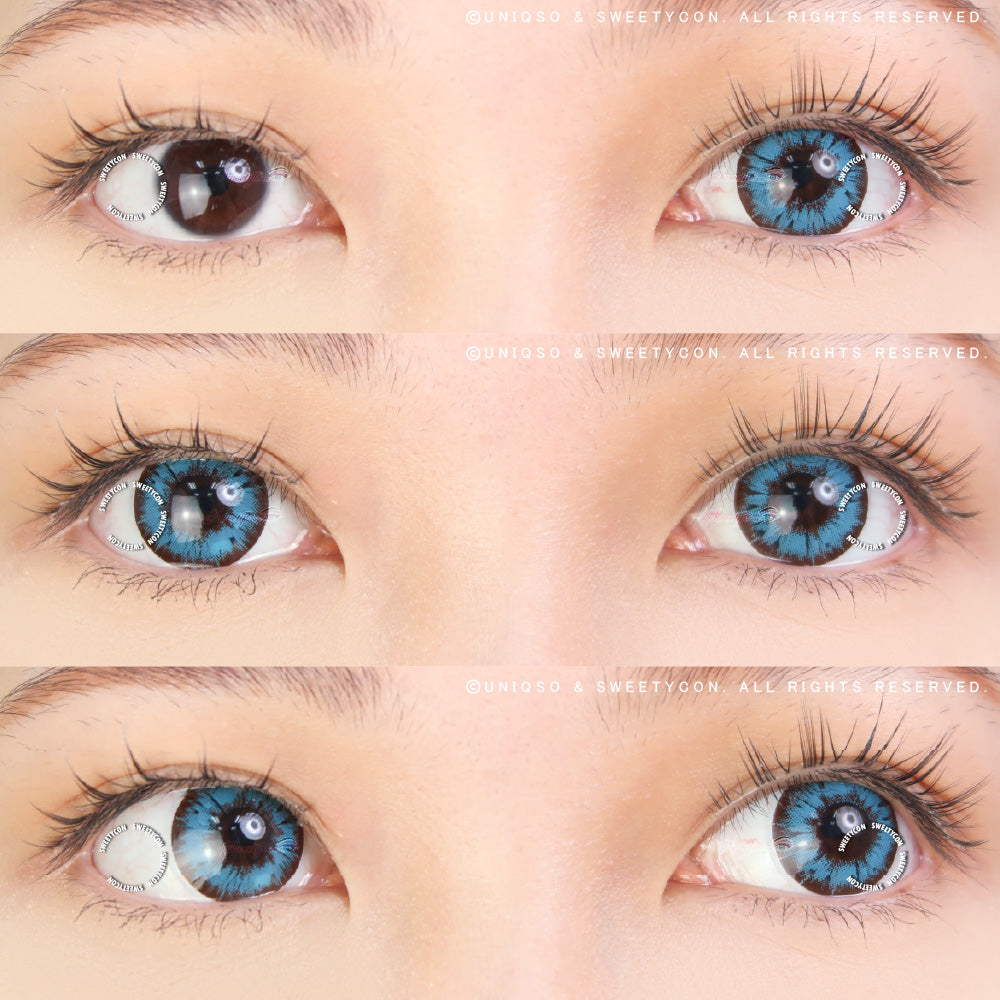 Sweety Akaten Blue (1 lens/pack)-Colored Contacts-UNIQSO UK