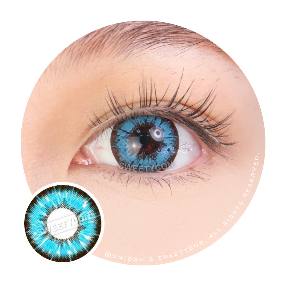 Sweety Akaten Blue (1 lens/pack)-Colored Contacts-UNIQSO UK