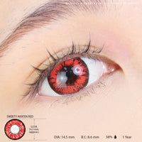 Sweety Akaten Red (1 lens/pack)-Colored Contacts-UNIQSO UK